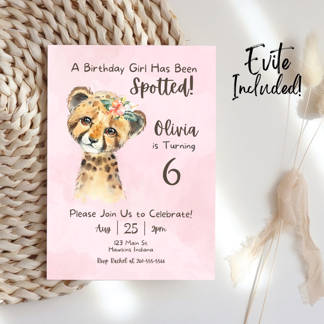 cheetah-baby-invitation-baby-cheetah-invitation-cheetah-birthday-invitation-cheetah-birthday-invite-pink-cheetah-birthday-invitation-b37-etsy