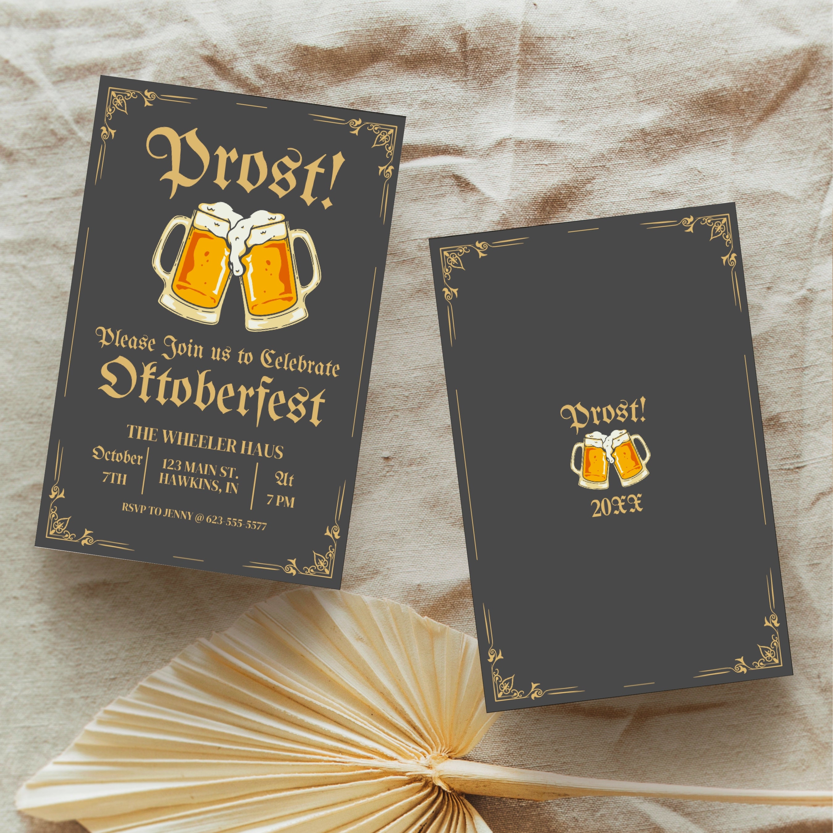 Oktoberfest Invite Template Oktoberfest Invitation Oktoberfest