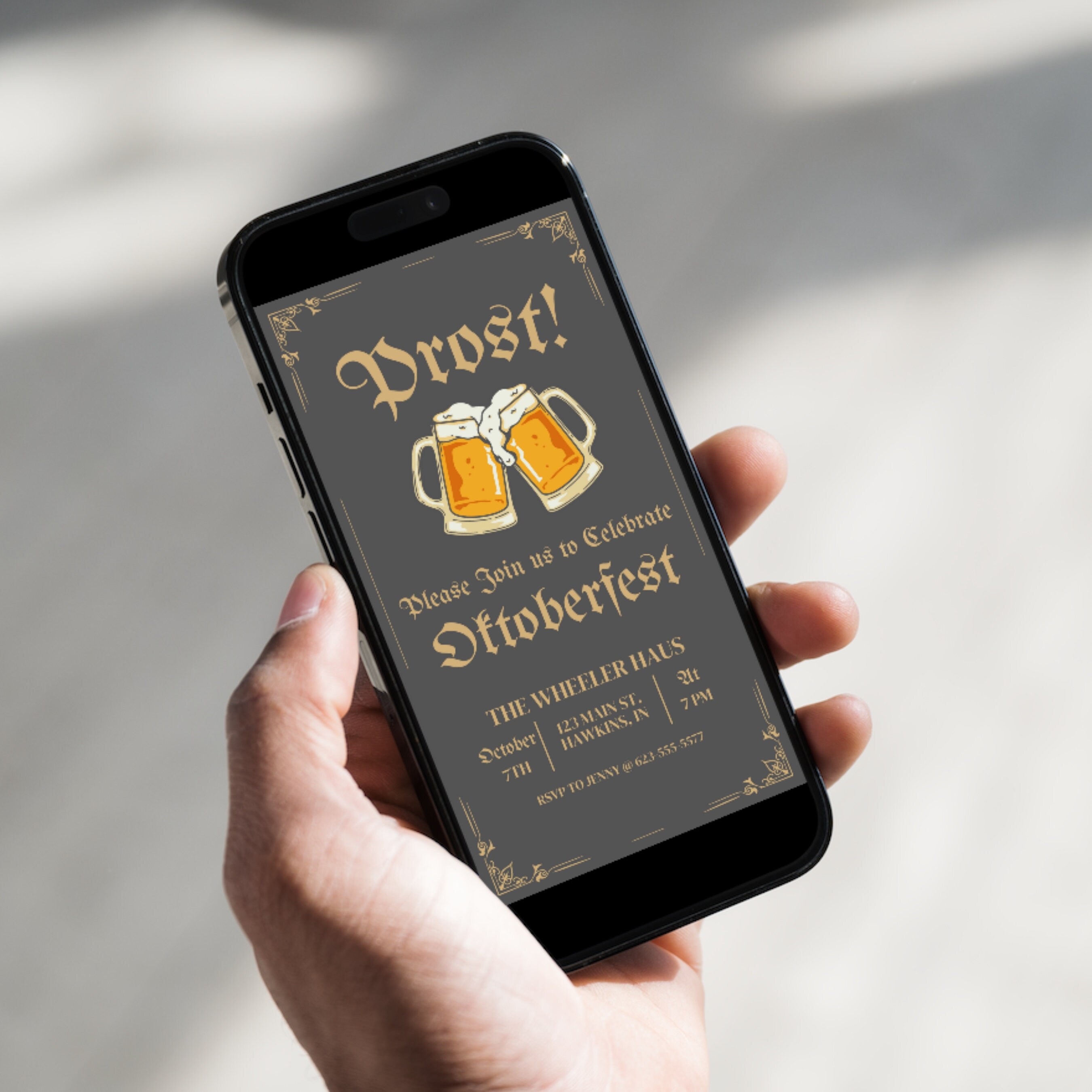 Oktoberfest Invite Template Oktoberfest Invitation Oktoberfest