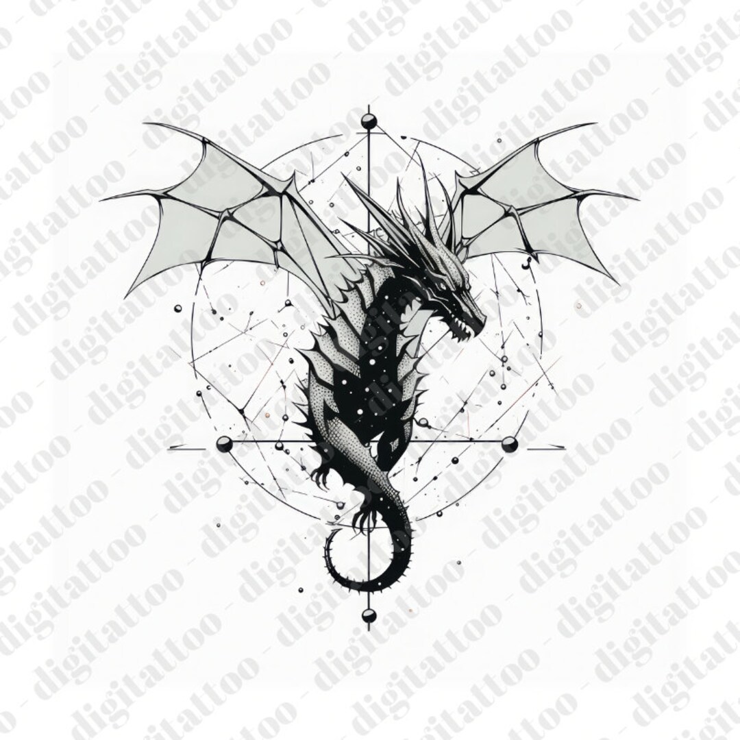Dragon Tattoo, Dragon Tattoo Design, Dragon Tattoo Models, Black White