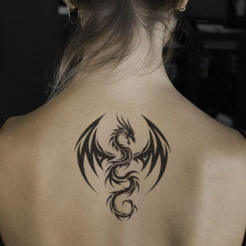 Dragon Tattoo, Dragon Tattoo Design, Dragon Tattoo Models, Black White