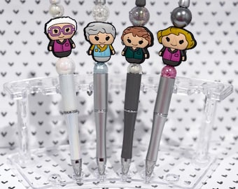 Stay Golden  Girls silicone beaded pens