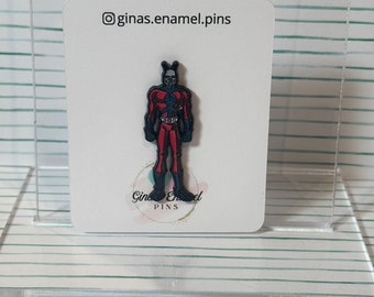Superhero bug enamel pin