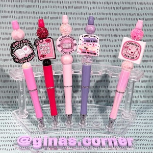 Book themed Focal beaded pens