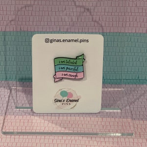 Affirmation banner pin