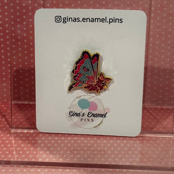 Thyroid awareness butterfly enamel pin