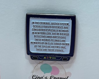 Law  SVU enamel pin