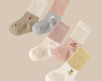 Kinder-Socken, Motivsocken, bunte Kindersocken, Frühling, Sommer Socken