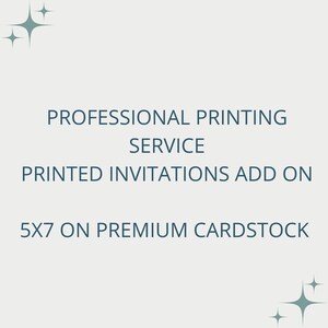 Print my invitations - Printing Service, Invitation Printing, Print Cardstock Invitations, Printed Invitations - 5x7
