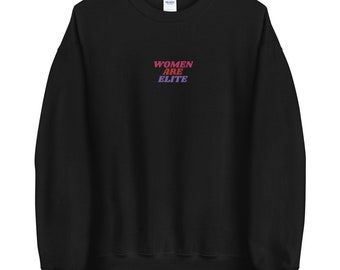Las mujeres son crewneck de élite