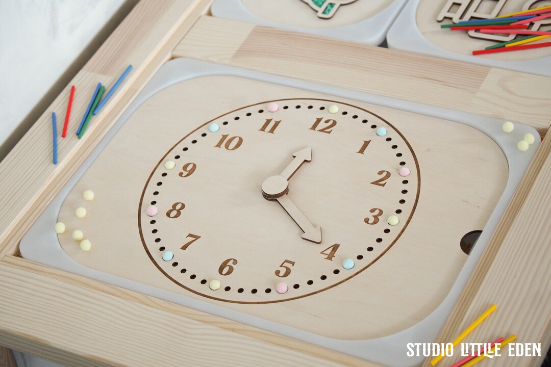 Clock Sencery Activity Board Clock Toy Gifts for Girls and Boys Educational Toys ...
