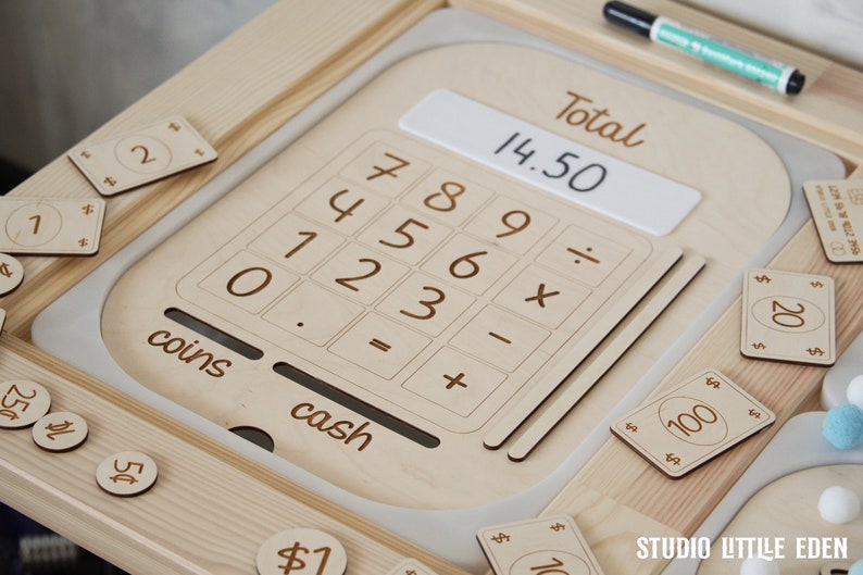 Cash Register Activity Board FLISAT TROFAST Insert Montessori - Etsy
