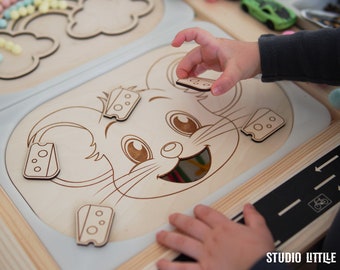 Kids Gift Ideas, Montessori Activities at Home, Feed The Mouse, Sensory Games, Preschool Educational Games, Sorting Activities for Toddlers
