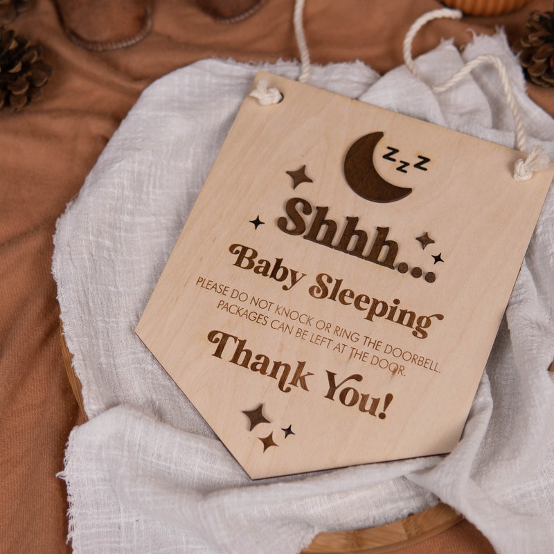 Baby Sleeping Sign - Etsy