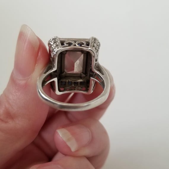 Ross- Simons Statement Ring- Simulated Sapphire a… - image 2