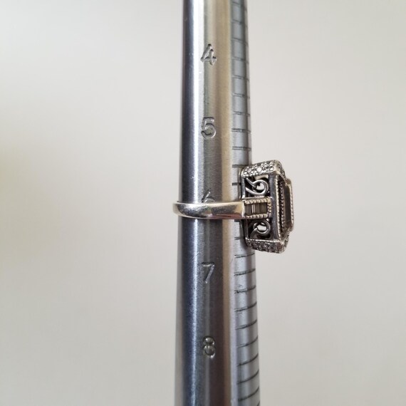 Ross- Simons Statement Ring- Simulated Sapphire a… - image 3