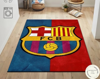 FC Barcelona, Barcelona Print, Messi, Hypebeast Rug, Funky Rug, Cool Rug, Sneaker Rug, Washable Printed Rug, Colorful Rug, Gift for Him