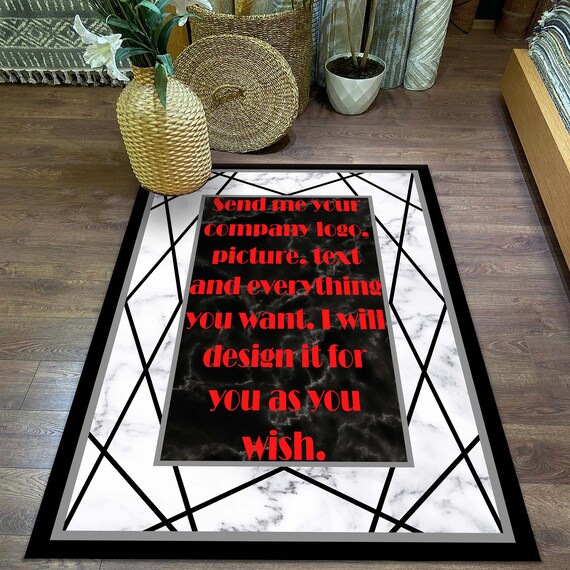 Gazelle Pattern Children's Rug Pastel Color Baby Play - Etsy