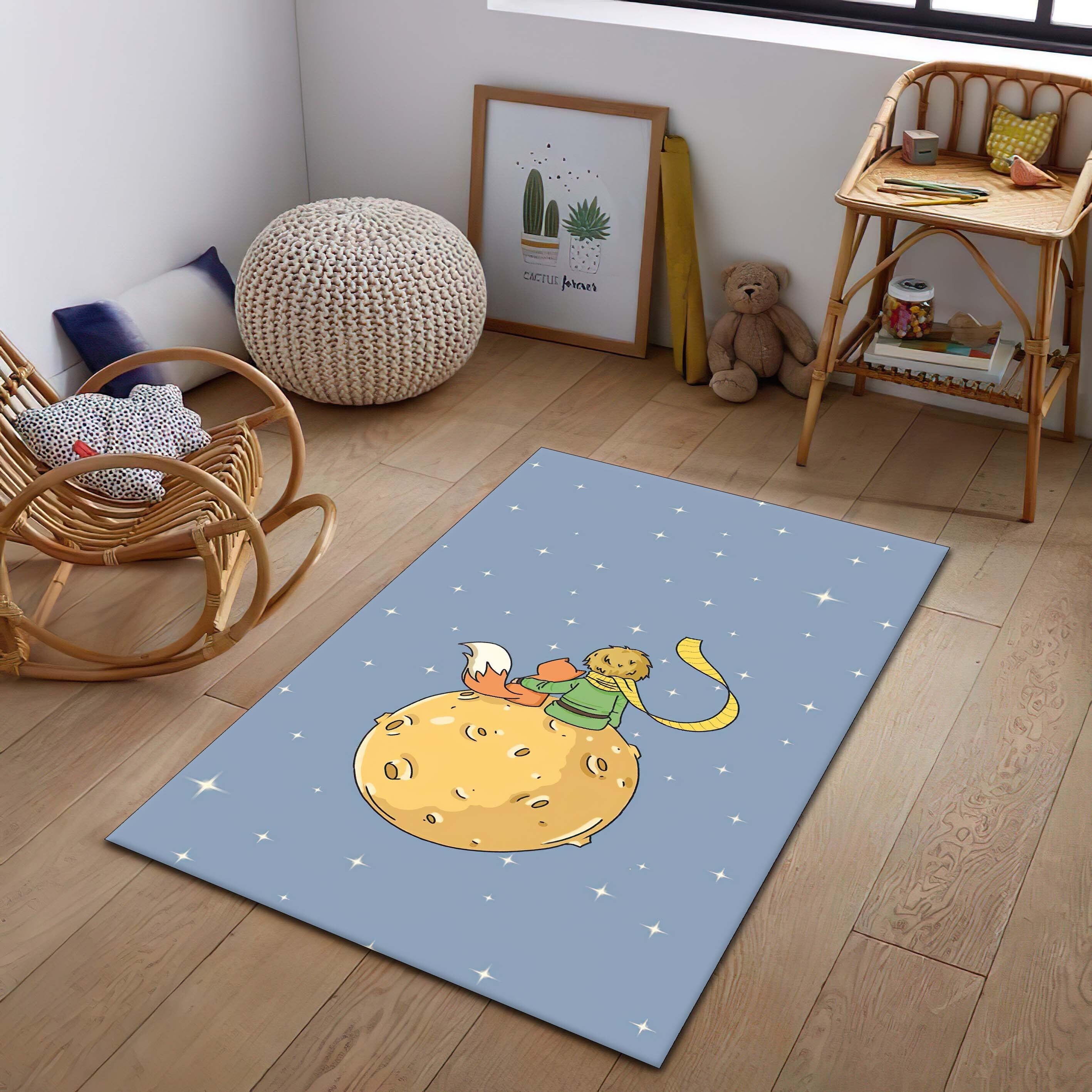 The Little Prince Rug: Le Petit Prince, Nursery Play Mat - Etsy