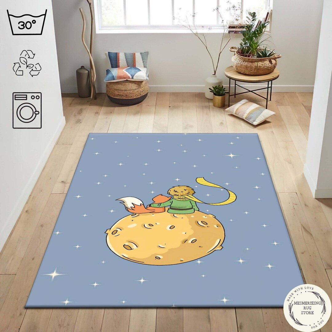 The Little Prince Rug: Le Petit Prince, Nursery Play Mat - Etsy