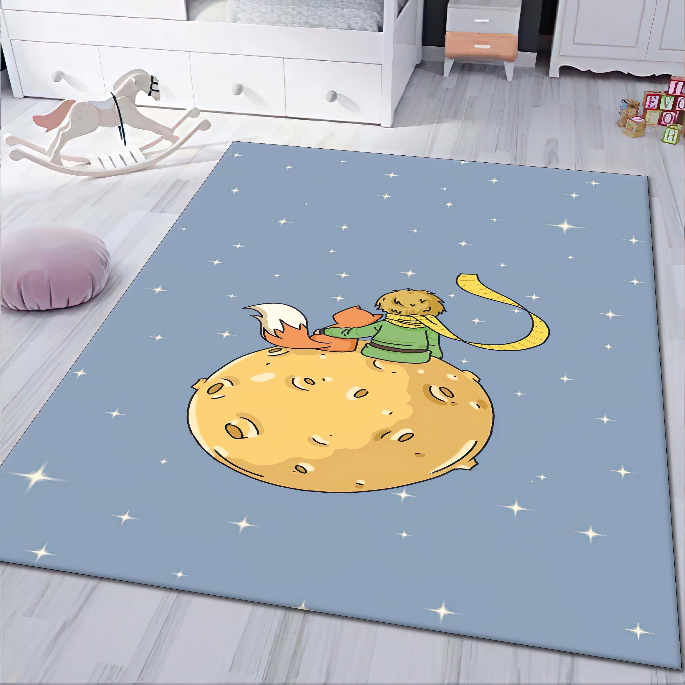 The Little Prince Rug: Le Petit Prince, Nursery Play Mat - Etsy