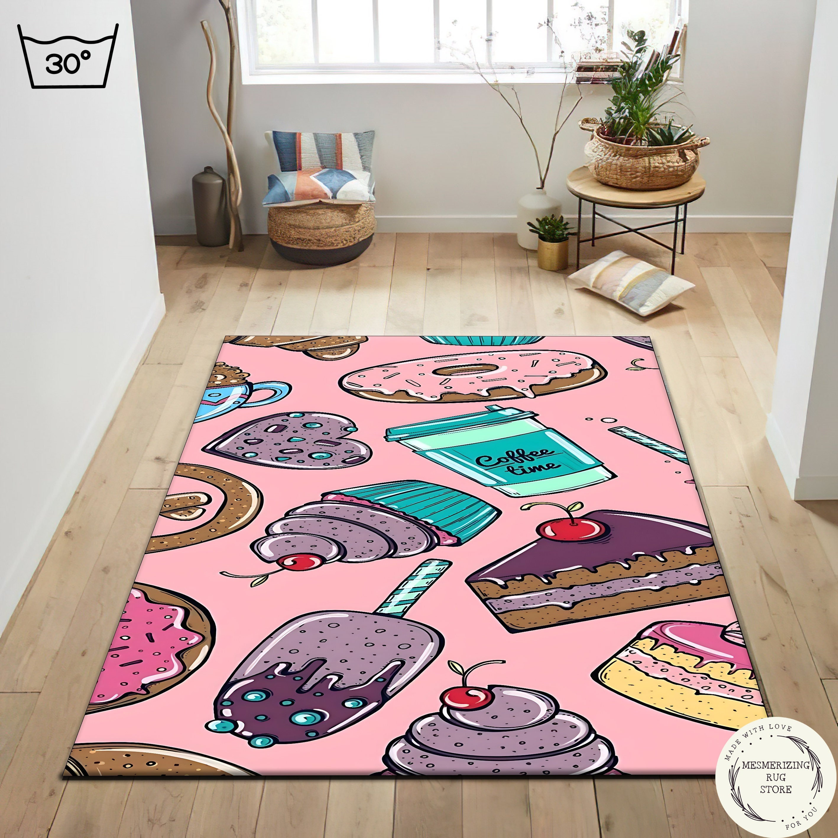 Valentine's Day Kitchen Rugs And Mats Set Of 2 Cushioned Anti