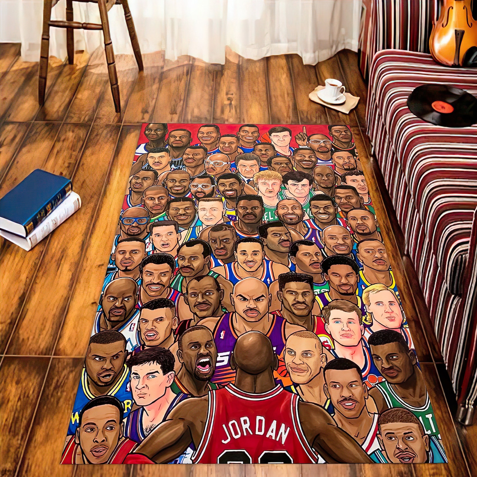 Nba Legends Rug, Michael Jordan, Basketball Rug, Air Jordan, NBA Rug