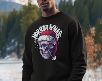 Horror XMAS Sudadera navideña, Creepmas, Camisa, Regalo divertido, Camisa navideña, Navidad vintage, Suéter feo, Retro, Estilo gótico espeluznante