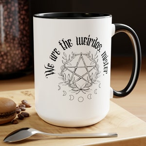 We Are The Weirdos Mister Halloween Coffee Mug Horror Whimsigoth Fall Mug The Craft Spooky Mug Coffee Bar Vintage Halloween Funny Gift Retro
