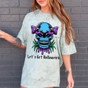 Lets Get Holloweird Color Blast T-Shirt, Halloween Shirt, Spooky Shirt, Spooky Season, Comfort Colors, Vintage Halloween Shirt, Tie Dye Gift