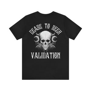 Aufhören zu suchen Bestätigung Unisex Jersey T-Shirt, Gym Motivation Shirt, Schädel, Mond, Halloween Shirt, Y2K, Gothic Style, Goth Mom, Elder Emo Bild 2