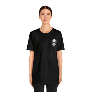 Aufhören zu suchen Bestätigung Unisex Jersey T-Shirt, Gym Motivation Shirt, Schädel, Mond, Halloween Shirt, Y2K, Gothic Style, Goth Mom, Elder Emo Bild 5