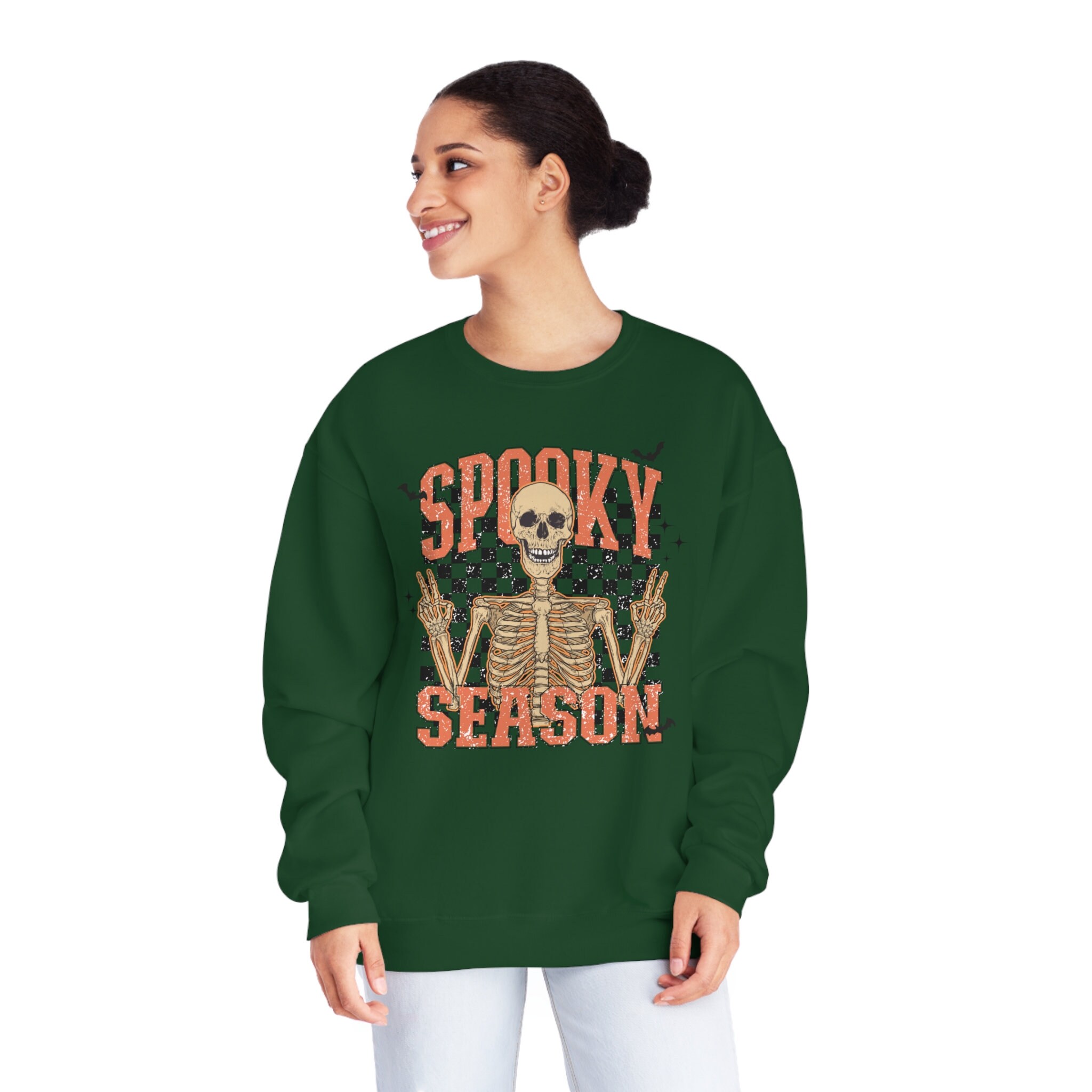 Discover Halloween Sweatshirt Spooky Season, Halloween Shirt, Tis The Season, Hocus pocus, Witchcraft, Retro, Y2k, Witchy Gift, Gothic Style Skeleton