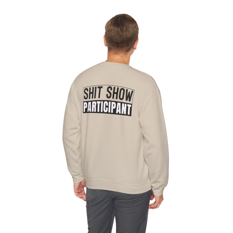 Shit Show Participant Unisex Crewneck Sweatshirt, American Flag, Funny