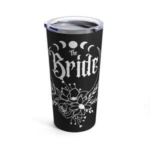 Witchy Braut Becher 20 Unzen, Gruseliger Braut Becher, Halloween Braut Kaffee, Gothic Braut, Whimsigoth, Spooky Saison, PSL, Schädel, Braut Geschenk Bild 2