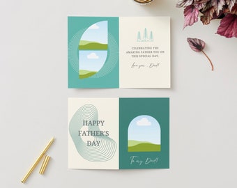 Father’s Day Canva Template Folded Card