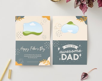Father’s Day Canva Template Folded Card Landscape