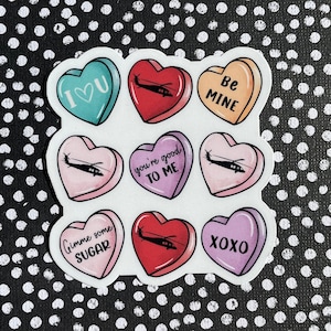 Helicopter Candy Heart Stickers - Army Helicopter  - UH-60 Blackhawk, AH-64 Apache, CH-47 Chinook - Army Gift - Pilot Gift