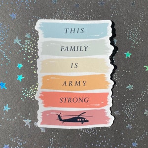 Army Strong Sticker - Army Helicopter - Helicopter Stickers - UH-60 Blackhawk, AH-64 Apache, CH-47 Chinook - Army Gift