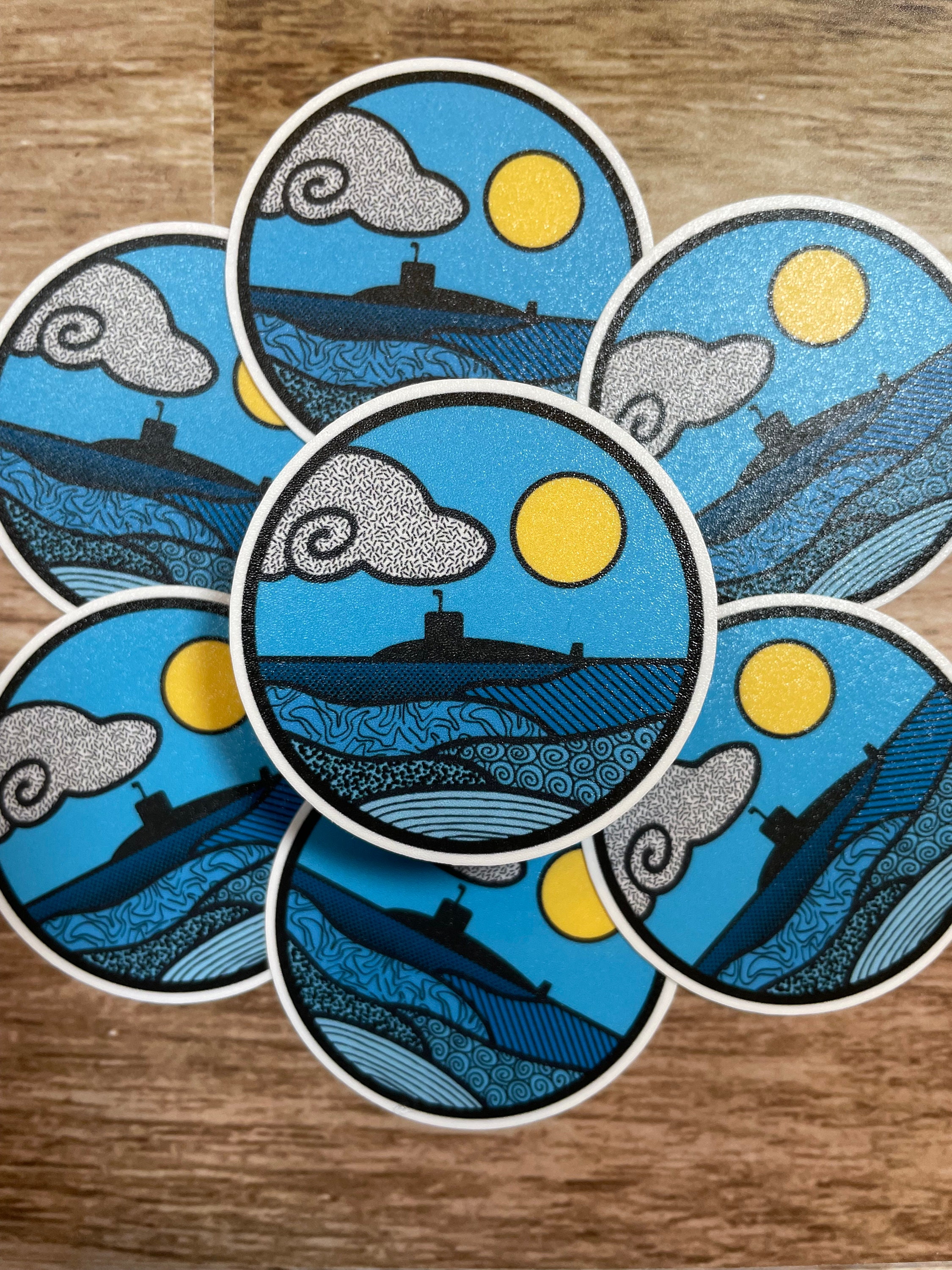 Submarine, Mosaic Sticker 2.0 - Submarine - Submarine Sticker ...