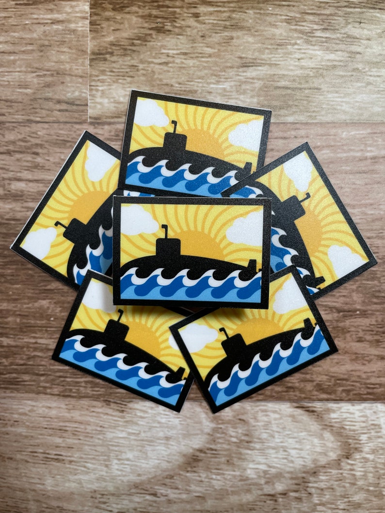 Submarine Sticker - Submarine Sunset Sticker - Submarine Sticker ...