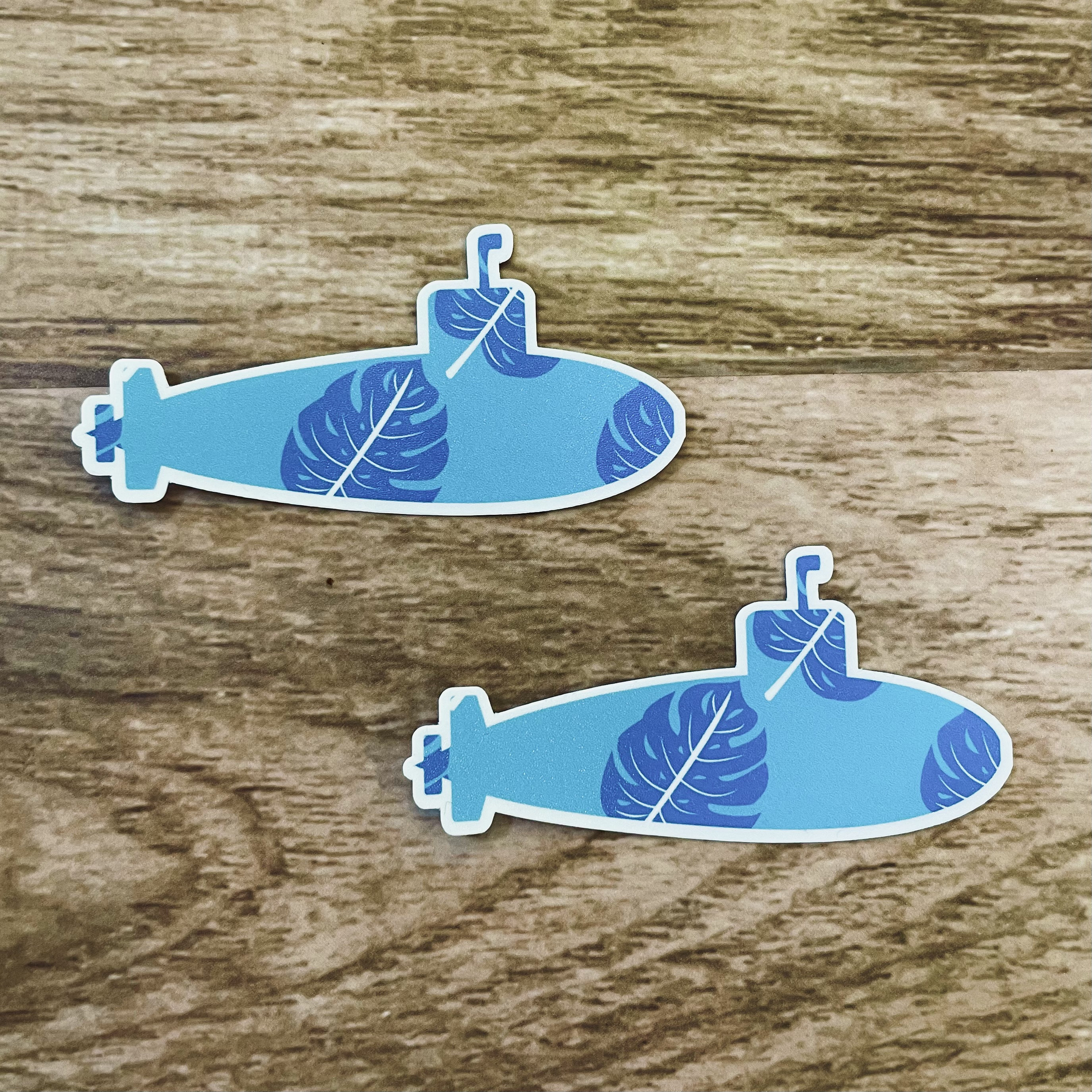 Submarine Pattern Sticker Colorful Sub Wife Auction Silent Service ...