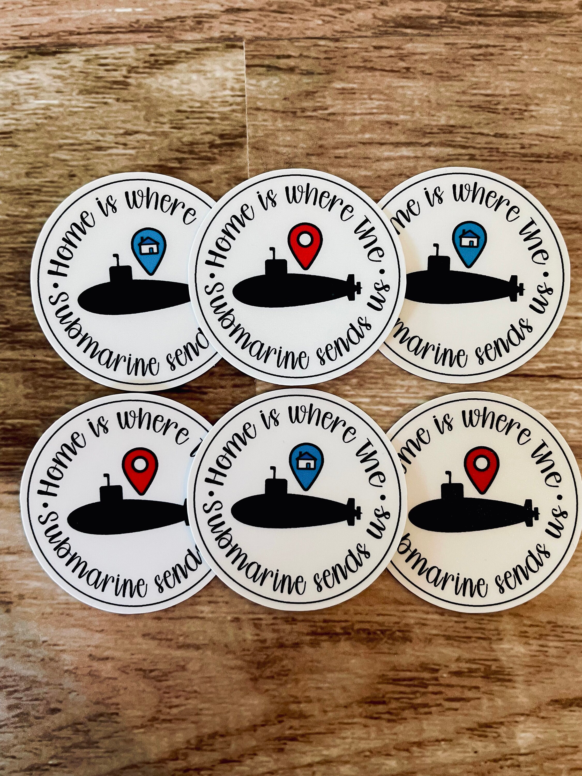Navy Family Sticker Submarine Homeport Sticker Submarine Sub Wife Navy ...