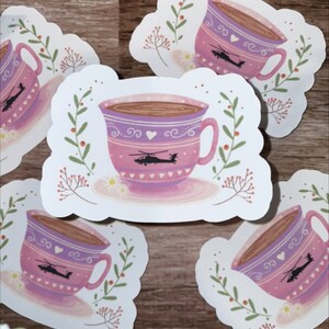 Helicopter -Chinook Helicopter, TeaCup Stickers - UH-60 Blackhawk, AH-64 Apache, CH-47 Chinook - Army Gift