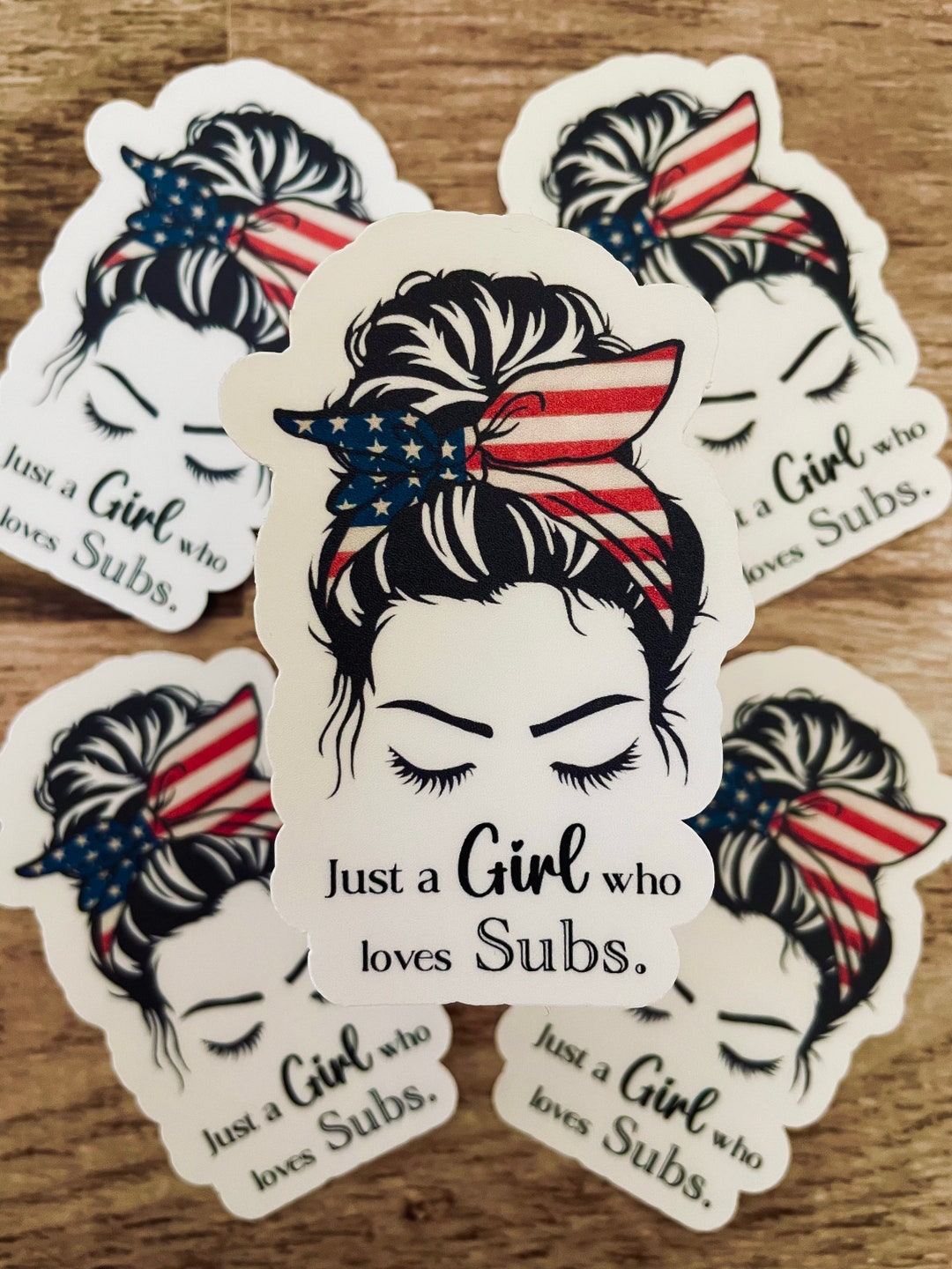 Submarine Girl Sticker, Just a Girl Who Loves Subs, Navy Girl Sticker ...