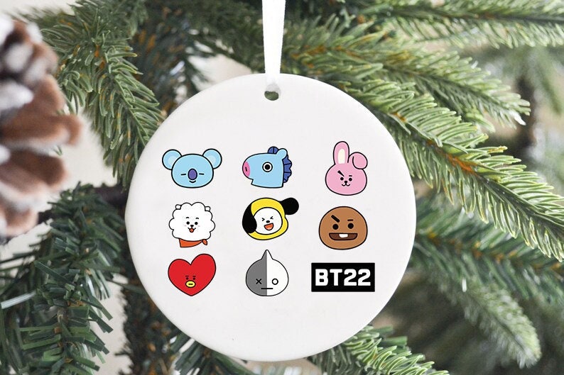 BTS  Ornament,Boba Ornaments,Army Ornament Christmas