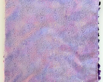 Purple Rainbow Glitter Sparkle Baby Girl Minky Lovey | Groovy Lollipop Tie Dye Luxe Cuddle Blanket | Baby Girl Minky Lovie Blanket