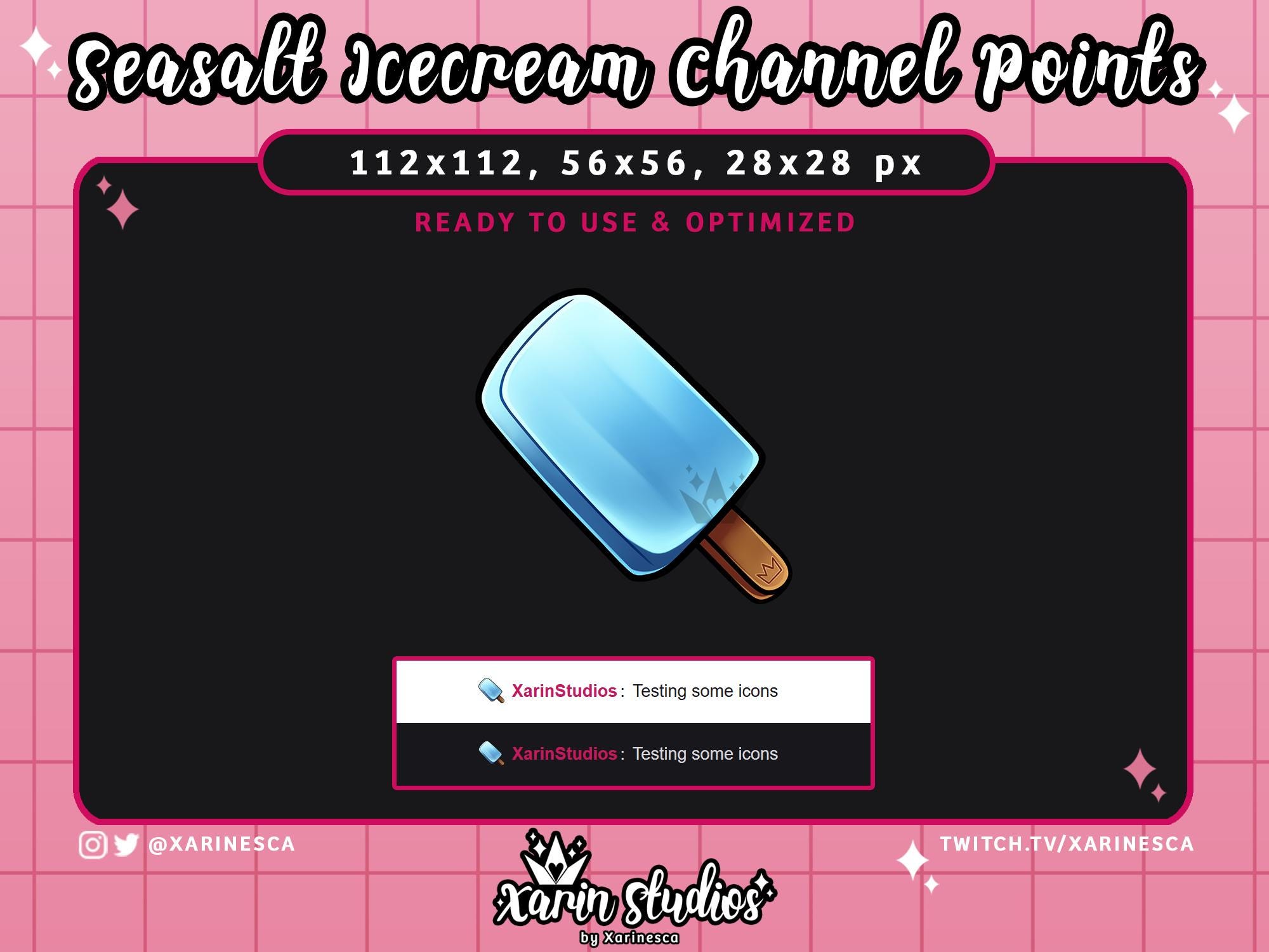 Kingdom Hearts Seasalt Icecream Channel Points Emote for Twitch ...