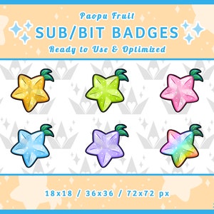 Kingdom Hearts Paopu Fruit Sub & Bit Anstecker für Twitch / Discord / YouTube