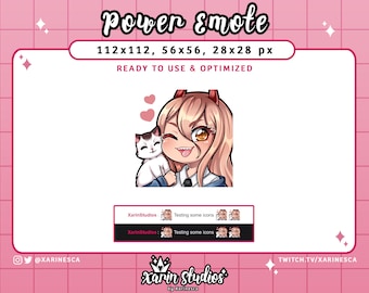 CSM Power Emote para Twitch / Discord / YouTube / Stream Emotes